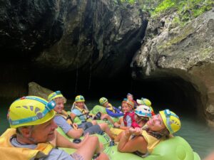 family friendly cave tube tour Nohoch Che'en national park